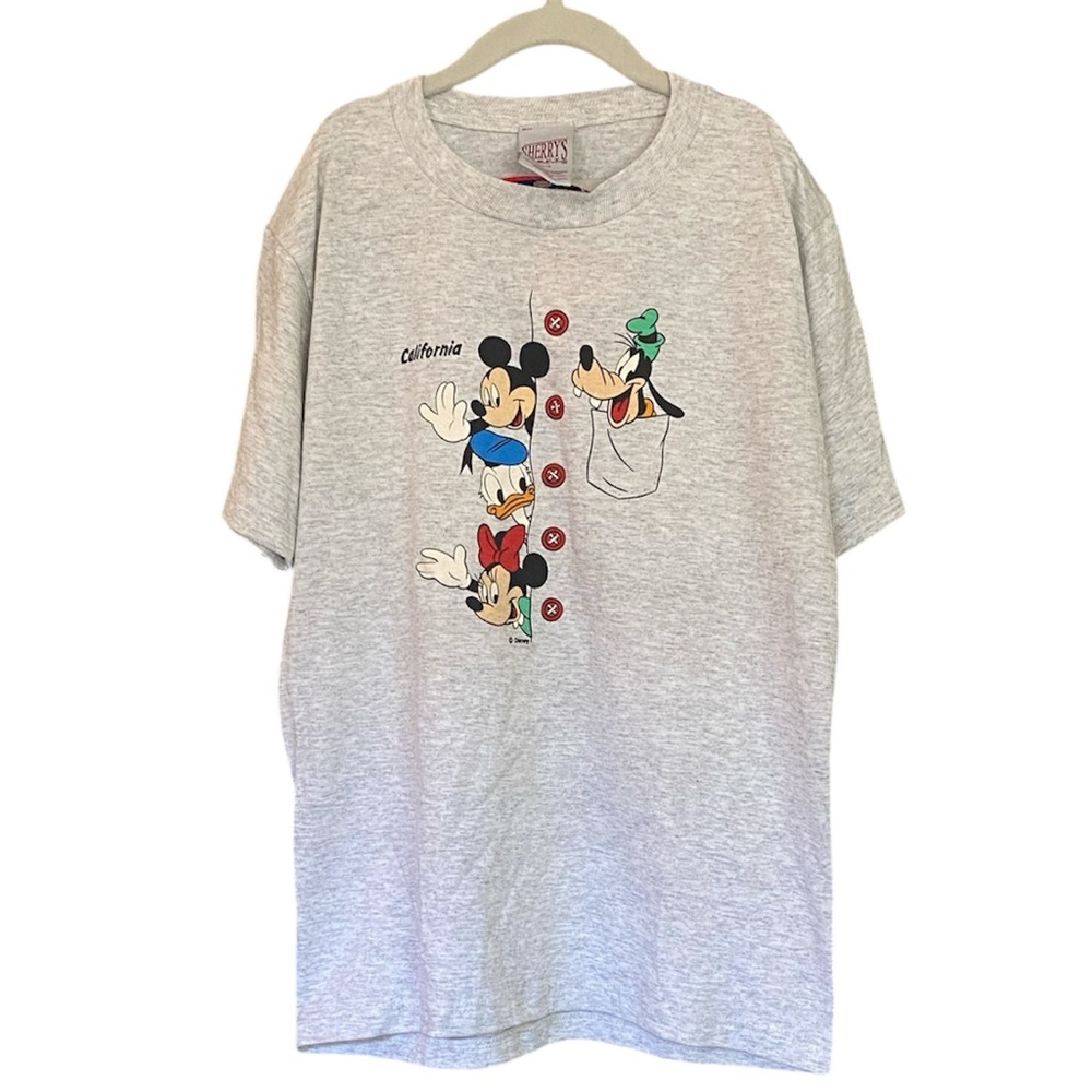 Disney Light Gray Kids T-Shirt California with Mickey and Friends